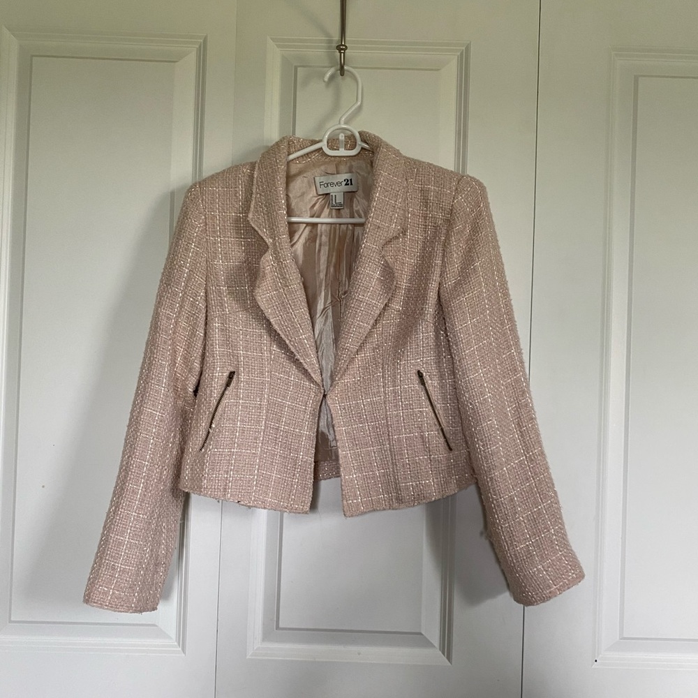 Blush blazer